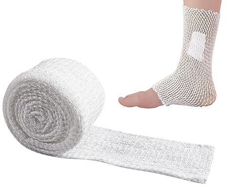 GIMOCOOL Bandage élastique - Rouleau de Bandage en Maille - Bandes athlétiques Extensibles pour Jambes, Genoux, Chevilles, Poignets, Coudes, épaules
