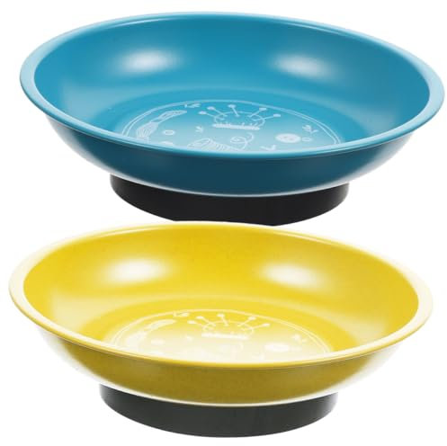 Gogogmee Porta Spilli Magnetico e Porta Aghi Da Cucito in Acciaio Inox, Set 2 Pezzi (blu e Giallo), Puntaspilli Stabile Per Uso Domestico e Sartoria, Per Tenere Aghi e Spilli in Sicurezza Sul Tavolo