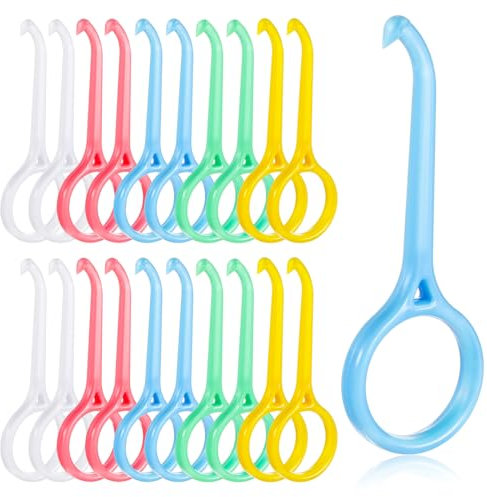 Andibro 20 Stück Aligner Entfernungswerkzeug, Entferner für Unsichtbare Zahnspangen Aligner Removal Tool Zahnspange Entferner für Unsichtbare Zahnspangen Mundpflege (5 Colors)