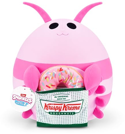 Snackles Serie 2 35 cm Snackle (Lily) von ZURU Kuschelig-weiches, beruhigendes, 35 cm großes Plüschspielzeug mit Snackmarken-Accessoire