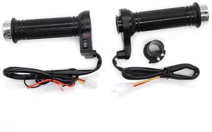 iplusmile Paar Beheizter Lenkergriff Beheizbarer Lenker Griffe Beheizter Motorradlenker Heißer Warmer Lenker Elektrischer Lenker Beheizter Motorradgriff Black