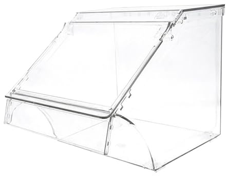 Milageto Contenedor de Almacenamiento de acrílico, Caja de Alimentos con Apertura Frontal, contenedor de Almacenamiento de Alimentos, Organizador Transparente, 24cmx20cmx24cm