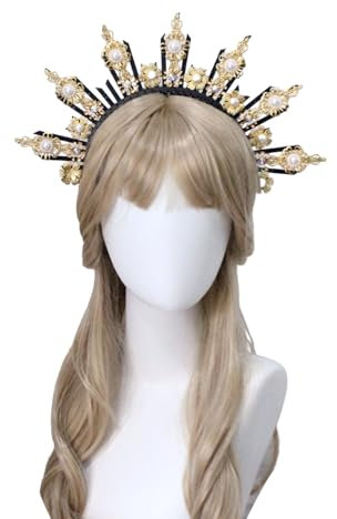Ldabrye Sonne Dame Stirnband Vintage Mutter Gott Haarband Halloween Party Kostüm Handgemachte Handwerk Kits Kopfbedeckung Kits