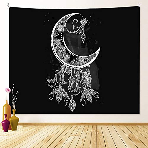 Gambo Wandteppich Sternenhimmel Mond Wandbehang Hochwertige Wandteppich Wohnzimmer Dekor Wandteppich Tapisserie Psychedelic Wandtuch Hausdeko Nebliges Wald Bettdecke Strandtuch Tagesdecke