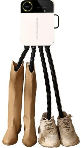 Boot Dryer Warmer with Heat Blower - Boots and Shoes DryerQuick Drying, Telescopic Hose & Timer - Wall-Mounted Shoe Dryer for Wet Gloves, Socks, Hats Ski -Boots