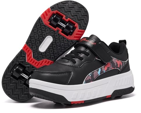 YINGCSM Schuhe mit Rollen für Jungen Mädchen Kinder Rollschuhe