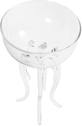 FUNOMOCYA Copa De Cóctel De Vidrio Forma De Vaso De Medusa Para Bebidas Para Fiestas Caseras Taza Para Brindar Vaso De Agua