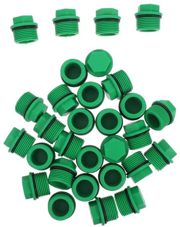 Yardwe 30pièces Raccords Filetés pour Tuyaux Arrosage Bouchons Irrigation Goutte à Goutte Étanches Et Réutilisables Facile à Installer
