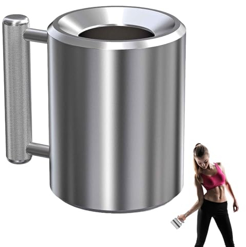 Stainless Steel Dumbbell Cup - Funny Beer Cup with Dumbbell - Ergonomic Metal Bottle with Fun Design for Fitness Training and Boxing Outdoor Sports