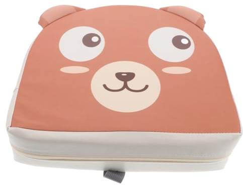 BESPORTBLE Tragbare Sitzerhöhung für Kinder mit Robustem Pu Leder und Dickem Schwamm Cartoonförmiges Sitzkissen für Kleinkinder und Grundschüler für Esszimmer und Outdoor