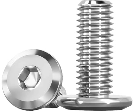 Humyu Edelstahl Schrauben M5 x 16mm, Linsenkopfschrauben Innensechskant | 20 Stück Flachkopfschrauben Innensechskant Edelstahl A2 V2A, Schrauben Möbelschrauben für DIY & Möbelreparatur