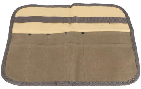Respicefinem Organisateur de couverts de barbecue portable à suspendre Sac de rangement de vaisselle en toile durable avec plusieurs poches pour pique-nique camping barbecue
