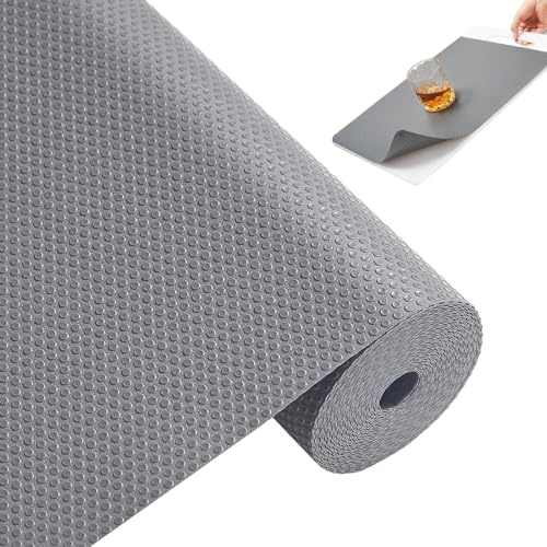 Schubladenmatte Eva Dickere Version, Antirutschmatte 45cm x 500cm Schrankpapier Schubladeneinlage Küche Matte für Schubladen rutschfeste Unterlage für Teppiche für Küchenschränke Regale Schränke