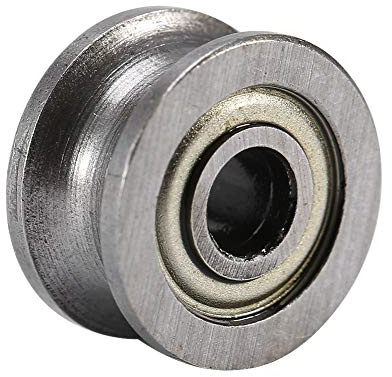 10 pz U624ZZ Cuscinetto A Sfera Acciaio In Miniatura Guida U-groove Puleggia Rail Cuscinetto A Sfere Doppio Scudo 4x13x7mm