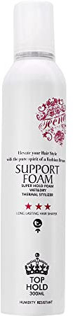 Spuma per capelli professionale tenuta forte 300 ml tecna the spa LMZ support foam red 300ml