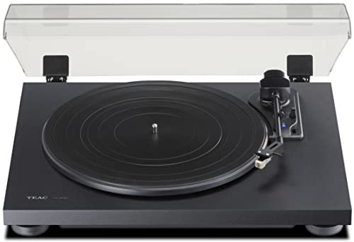 Teac TN-180BT-B 3-Speed Analog Turntable with Phono EQ and Bluetooth (Black)