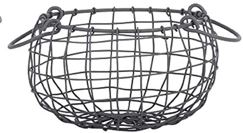 Esschert Design Draht Korb -KLEIN- rund Ø 20 cm mit Griffen