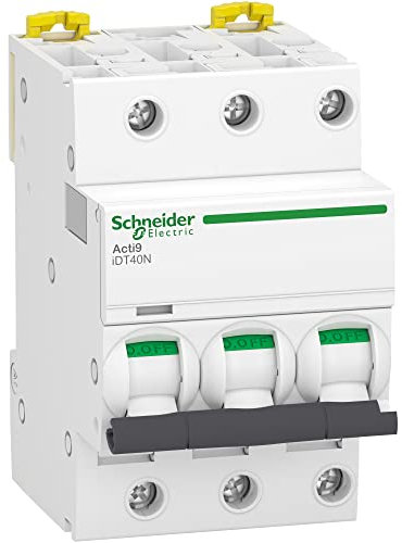 Schneider Electric - Acti9 iDT40N - disjoncteur modulaire - 3P C 25A 6000A/10kA - A9P24325