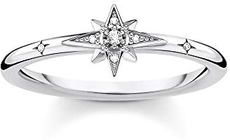THOMAS SABO Ring Stern mit Steinen 925 Sterling Silber TR2317