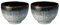 Denby - Halo Deep Noodle Bowls Set of 2 - Reactive Glaze Dishwasher Microwave Safe Crockery 900ml - Black, Grey Ceramic Stoneware Tableware - Chip & Crack Resistant Soup Bowls