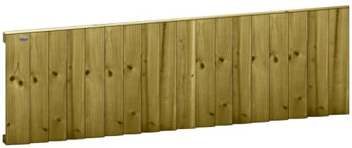 Premier Garden Supplies Semi-Braced Feather Edge Garden Fence Panel Width: 6ft (183cm) x Height: 2ft (60cm) Pressure-Treated Over Lapping Flat Top Capped Closeboard effect Fencing Panels