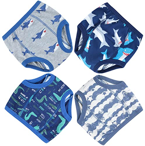 FLYISH DIRECT Calzoncillos de Entrenamiento para bebés de 4 Paquetes, Calzones de Entrenamiento Pantalones de Entrenamiento para niños para niños y niñas, 5T/120, 5 años