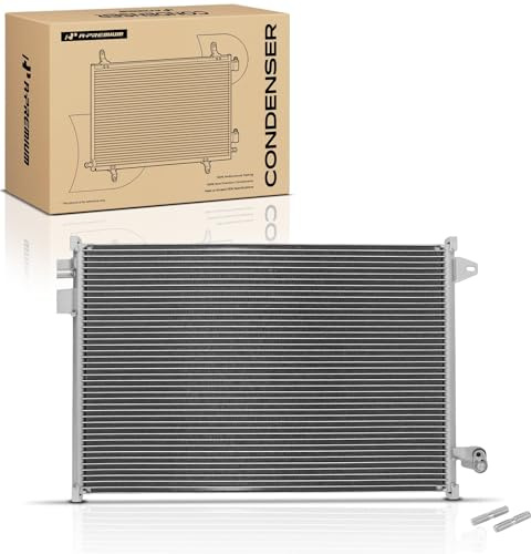 A-Premium Air Conditioning Condenser Compatible with Ford | for Mustang 2005-2009 4.0L 4.6L 5.4L AC Condenser, Parallel Flow Aluminum Core, Stable Cooling & OE Fit