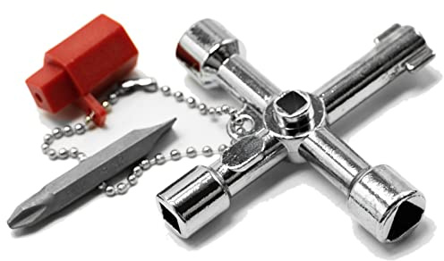 Llave de Radiador 6 Vías para Medidor de Gas, Calefacción del Reino Unido, Caja de Medidor Eléctrico, Grifo de Agua