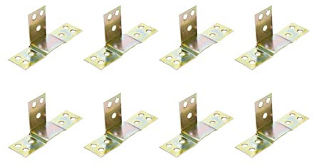 Xiaoyztan 8 Paar abnehmbare aktive Regalhalterung, Bettgitter, Querträger, Holz, Bett, Hängeplatte, Möbelrahmen, Verbindungsbeschläge (70 x 19 mm Basis und 20 mm Einsatz)