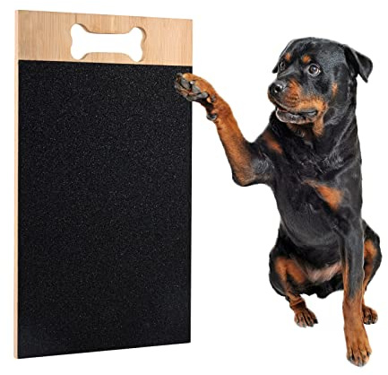 TOYMIS Tappetino AntiGraffio per Unghie per Cani, Tavolette per Graffi per Animali Domestici Lima per Unghie Carta vetrata Tappetino per Cani per Animali Domestici Cura delle Unghie