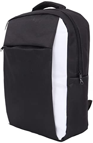 -Reisetasche -Tasche Schwarz-Weiß-Nylongewebe Spielkonsolen-Multifunktions-Aufbewahrungsrucksack Stoßfeste Tragetasche Tragbarer Reiserucksack für