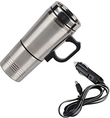 Bouilloire de Chauffage ¨¦lectrique de Voiture, 12V/24V 300ml Voiture ¨¦lectrique Portable caf¨¦ th¨¦ Eau Tasse V¨¦hicule Chauffage Tasse ¨¤ Boire Bouteille 24V (24V)