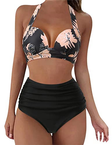 WILLBEST Strandtuch Bikini Damen Push up Bikini Oberteil blau Farbwechsel meerjungfrauenflosse jeanshemd Damen Badeanzug Festival Outfit Cut Out Badeanzug sonnendurchlässige bademode s