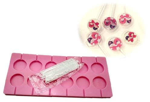 Cabilock molde de paleta molde de mano moldes de goma molde de jabón de silicona moldes de silicona pastel horneando molde de duro molde de chocolate Oblea Molde de torta rosa
