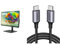 BenQ PD2705U 27” 4K UHD Monitor for Mac, IPS, AQCOLOR Technology & UGREEN USB C to USB C 60W Charger Cable