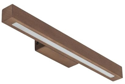 Licht-Erlebnisse Bilderleuchte LED Holz 46 cm lang Downlight Walnuss warmweiß 3000 K 988 lm Modern Wandleuchte Wohnzimmer Spiegelleuchte Schlafzimmer