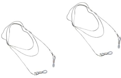 VALICLUD 2stücke Retro Brillenkette Aus Edelstahl Mit Beweglichem Ende Sicherer Halt Für Sonnenbrillen Und Brillen Lang Für Alltag Und Sport Stilvolles Accessoire Silber