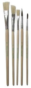Schulpinsel-Set Pinsel Malpinsel 5-teilig Größen 4-8/6-8-10 (0210)