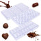 Dubaï Lot de 3 moules à chocolat en plastique dur de qualité alimentaire pour Dubaï Chocolat Rectangle Cœur profond Moule à chocolat pour pralines bonbons DIY Ustensiles de cuisson pour Saint Valentin