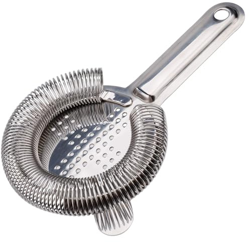 Cocktail Strainer Colador para Bar de Acero Inoxidable, Colador de Cóctel Profesional Coctelería Filtro para Cóctel para Bar Restaurante Casa
