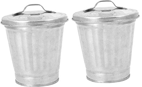 AKOOSY 2piezas Mini Basura De Escritorio Contenedor Compacto Para Papelería y Flores Organizador De Mesa Diseño Moderno y Ligero Para Oficina y Hogar