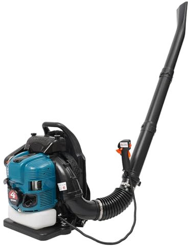 4-Stroke 75.6 cc Petrol Leaf Blower Backpack Powerful Leaf Blower Low Fuel Consumption Adjustable Speed For Yard, Garden, Lawn Care, and Street Cleaning
