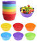 GIDWRIY 18 Piezas Cuenco Plástico Reutilizable,Bowls Cocina Plastico,Ensaladera,Cuencos Sopa,Bol Desayuno Infantil,Bol Sopa,Bowl para Aperitivos,Bowl Snacks,Ramen para Camping y Fiestas-6 Colore
