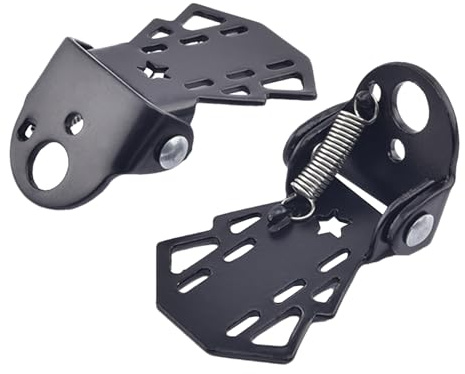 Pedane per bici,Pedane per bici | Pedali posteriori con slot a U per elettrica da 2 pezzi - Pioli per bicicletta stabili e resistenti all'usura per elettrica, moto, bicicletta pieghevole