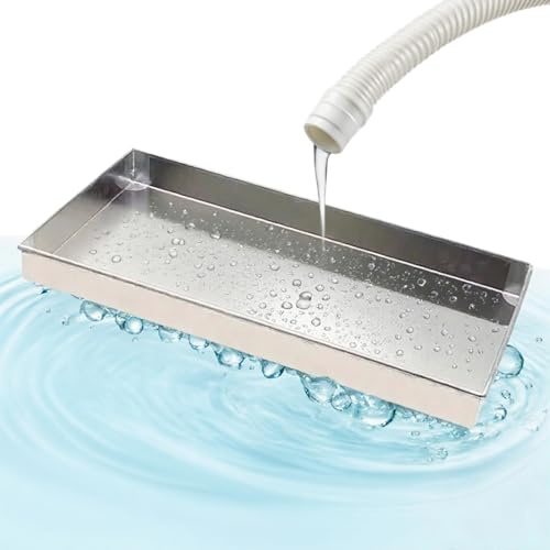 Edelstahl Auffangwanne Wasserschale der Klimaanlage Auffangwanne Wanne für Wassersammler in Waschmaschinen und Kühlschränken Automatische Ölauffangwanne(20x100cm(8x39in))
