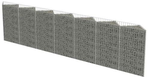 Gabion Panier à Pierres, Mur en Gabion Acier galvanisé 450 x 30 x 100 cm