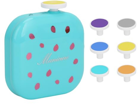 Lime à Ongles Électrique Bébé | Appareil Électrique Rechargeable pour Bébé,Avec Éclairage LED et 6 Pads de Ponçage pour Voyage Transport Salon Maison