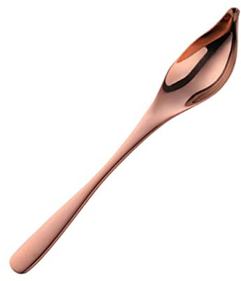 POPETPOP Cuillère à Sauce Acier Inoxydable Rose Doré Cuillère à Épices à Bec pour Cuisine Maison et Restaurant Dose Précise pour Huile et Condiments