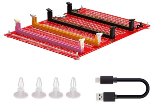 Scheda tester di memoria DDR3 DDR4 DDR5 con indicatori LED per diagnostica RAM desktop e rilevamento guasti scheda di rilevamento guasti memoria PC