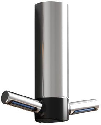THYXGS Sèche-Mains Mural en Acier Inoxydable, Sèche-Mains Électrique en Forme De T, Induction Intelligente, avec Filtre HEPA/Étanchéité IPX4, Vitesse d'air > 80 M/s, Silencieux